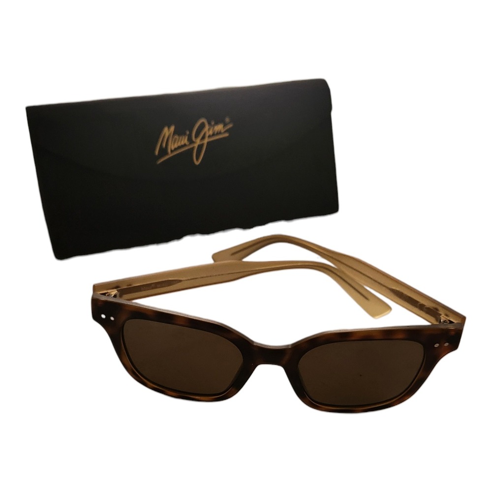Maui Jim MJ 822-10MD Tortoise Shell Gold Square Sunglasses Frames Only